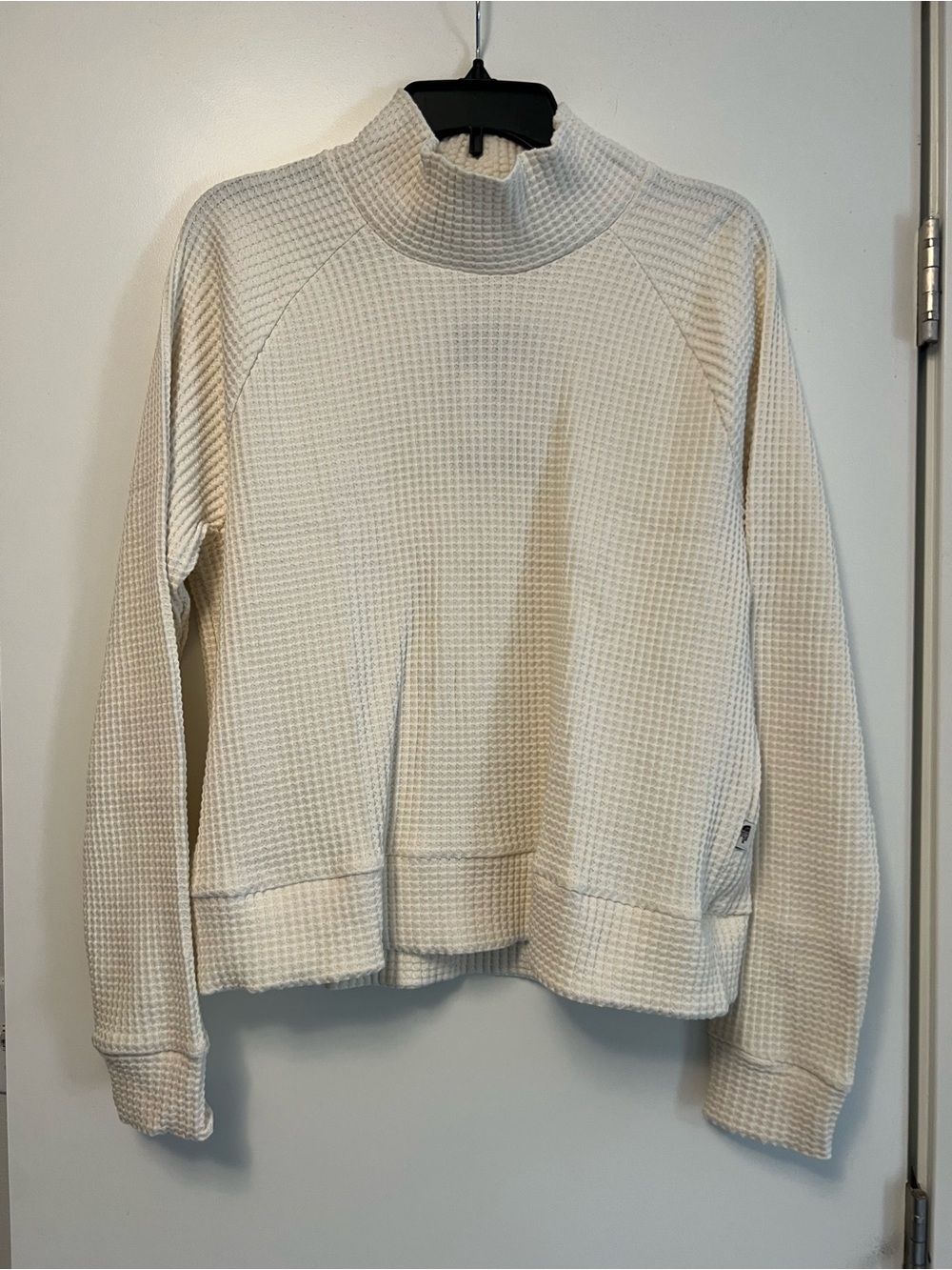 The North Face Cream Waffle-Knit Turtleneck Sweater